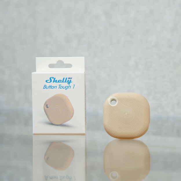 Shelly BLU Tough1 – Smart-Taster – Bluetooth 4.2, Beacon-Modus, CR2032-Batterie – Mokka
