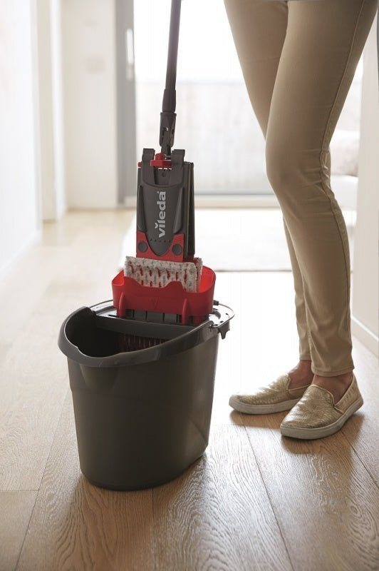 Vileda UltraMax Power Putzeimer – 10 l, Kunststoff, Schwarz