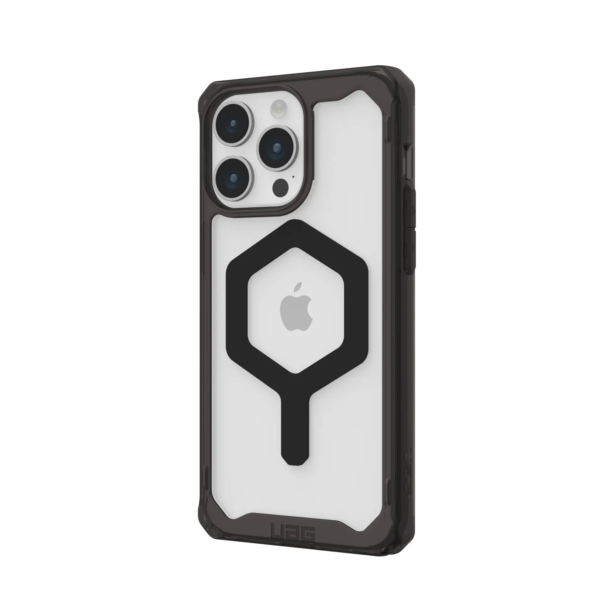 Urban Armor Gear UAG Plyo – Rückcover – für Apple iPhone 15 Pro Max – MagSafe, PC+TPU, Transparent/Gold, bis 4,8 m sturzsicher