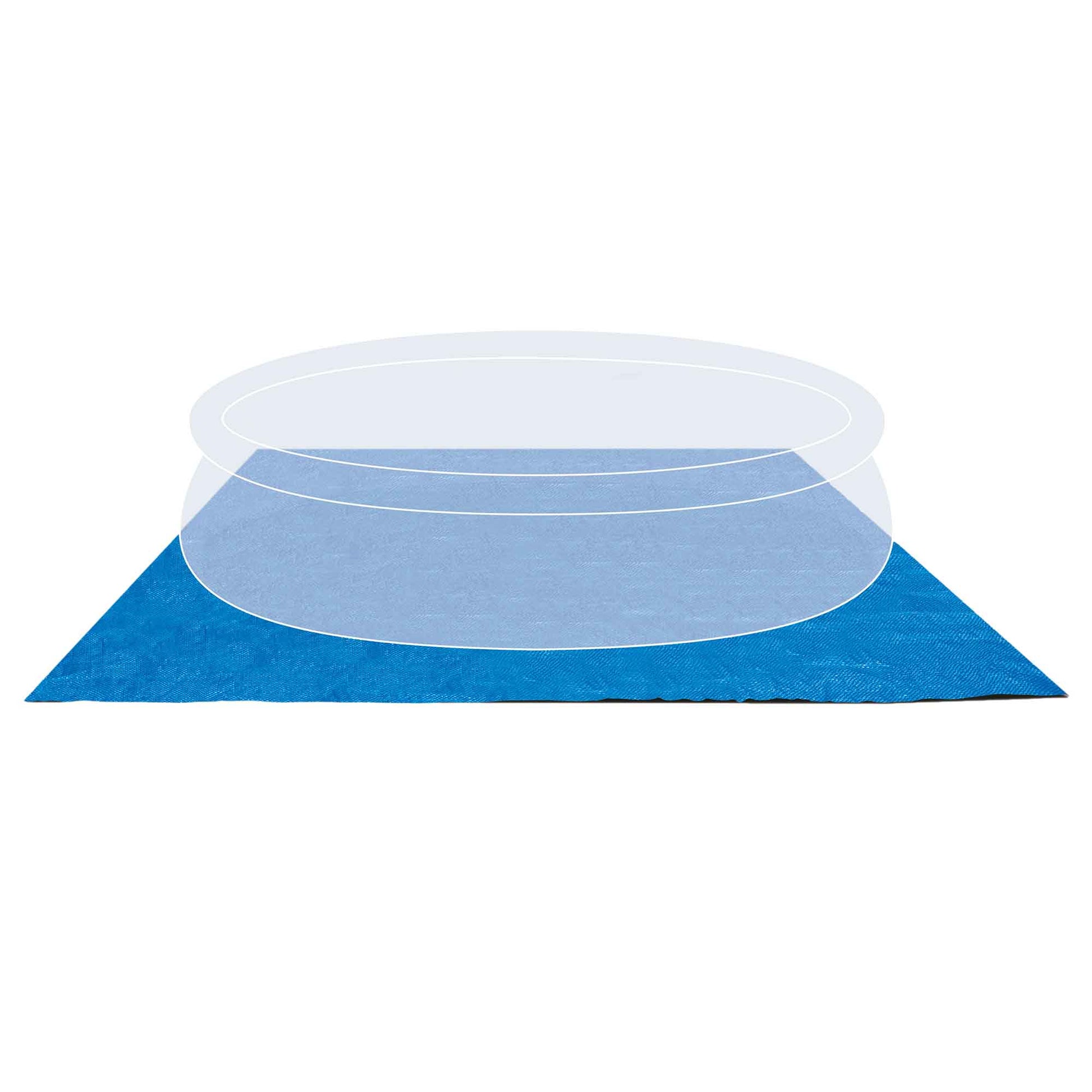 Intex Bodentuch – 457×457 cm, Polyethylen, Blau