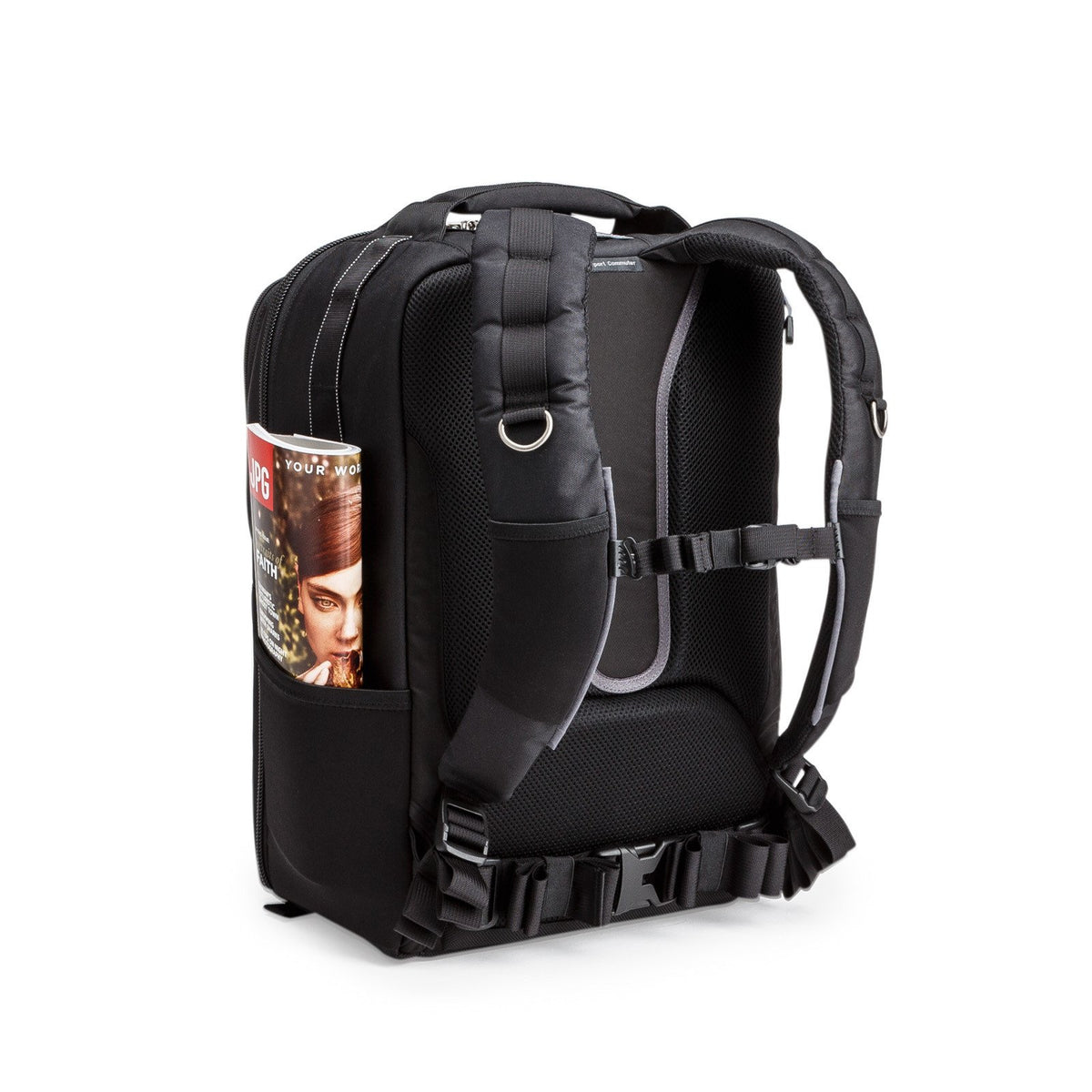 Think Tank Airport Commuter Kamerarucksack – 6 Objektive, Regenhülle – für DSLR- und Systemkameras – Schwarz