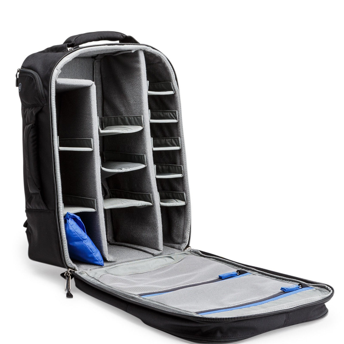 Think Tank Airport Commuter Kamerarucksack – 6 Objektive, Regenhülle – für DSLR- und Systemkameras – Schwarz