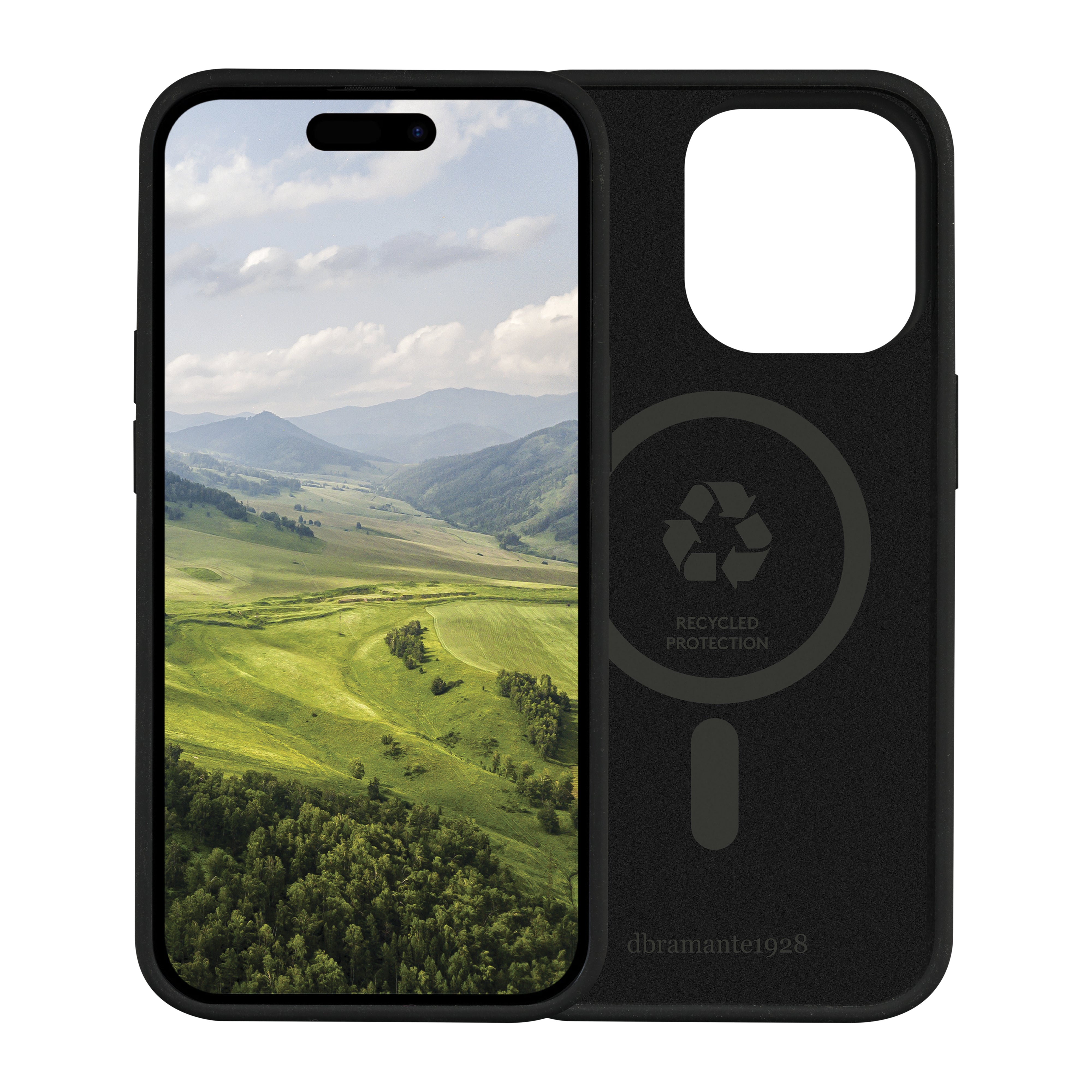 dbramante1928 Monaco Backcover – für Apple iPhone 15 Pro, MagSafe, Schwarz, staub- und kratzresistent