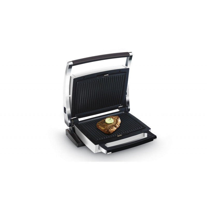 Fritel Kontaktgrill CW2427 – 1600 W, abnehmbare Platten, spülmaschinenfest – silber