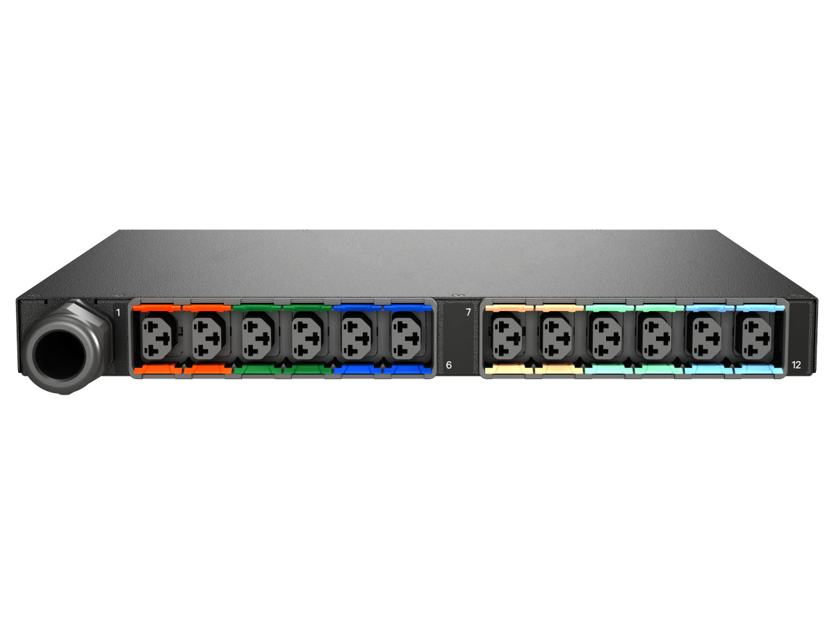 Vertiv MGR3E1R6-12CF13-3PS56B2H10-S Überwachte PDU – für 19" Rack – Dreiphasig – 12×C13/C19 – IEC 60309
