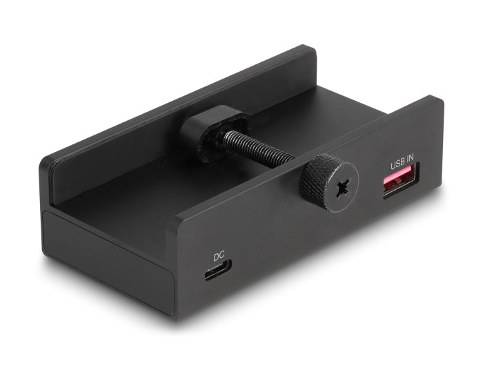 DeLOCK 64285 USB-Hub – USB-A, 2× USB-A, 1× USB-C, SD/microSD, 3,5 mm Audio, für Windows/Mac/Linux