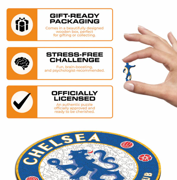 Iconic Puzzles Chelsea FC - Logo – Logikspiel, 1 Spieler, ab 14 Jahren