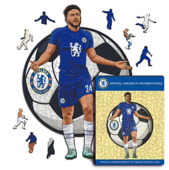 Iconic Puzzles Puzzle Chelsea FC – Reece James – 270 Teile – 30 × 42 cm – ab 14 J. – Holz – Mehrfarbig – FSC
