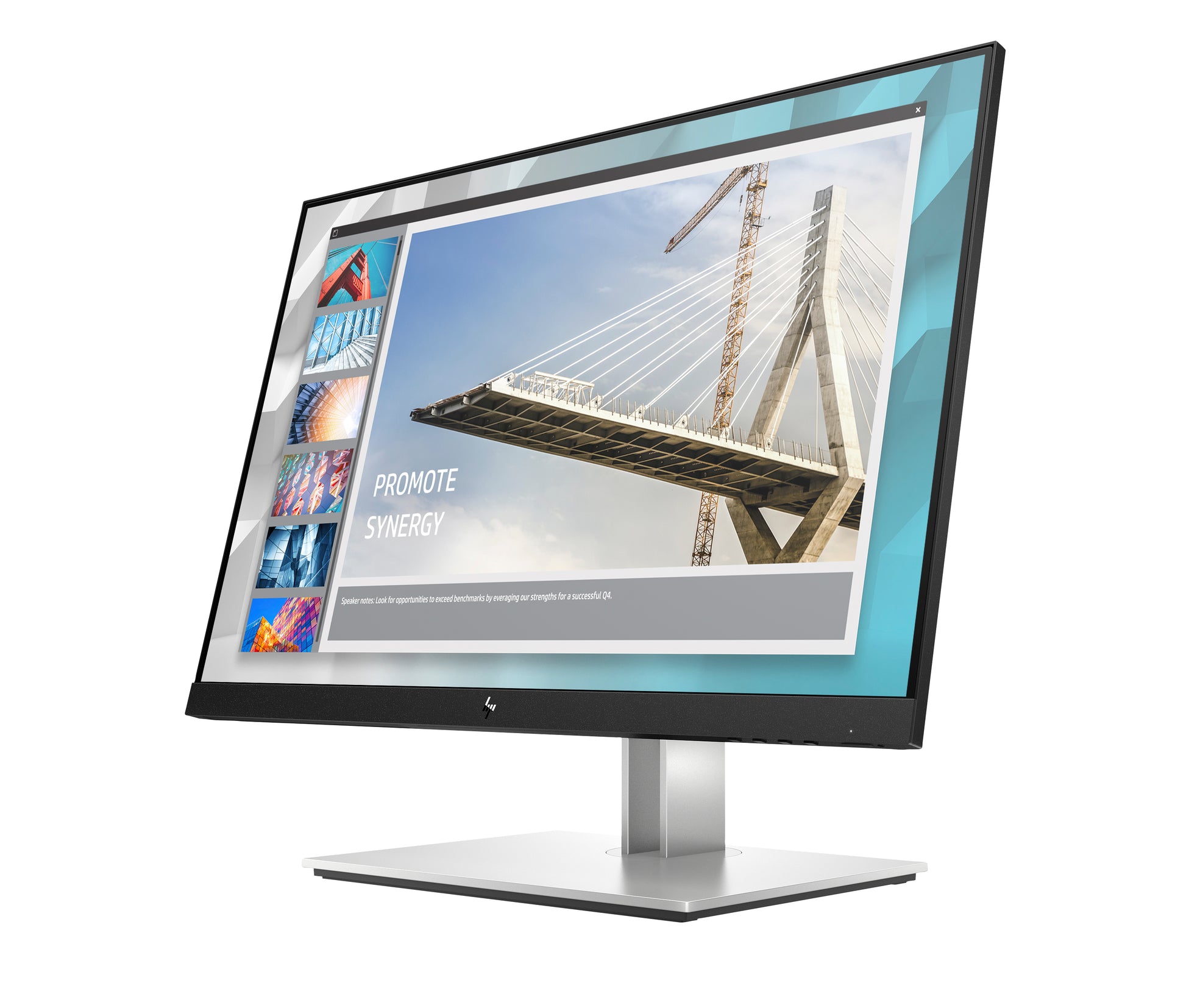 HP E24i G4 – Monitor, 24", IPS, 60 Hz, 250 cd/m², USB-Hub integriert, VESA 100 × 100, Schwarz