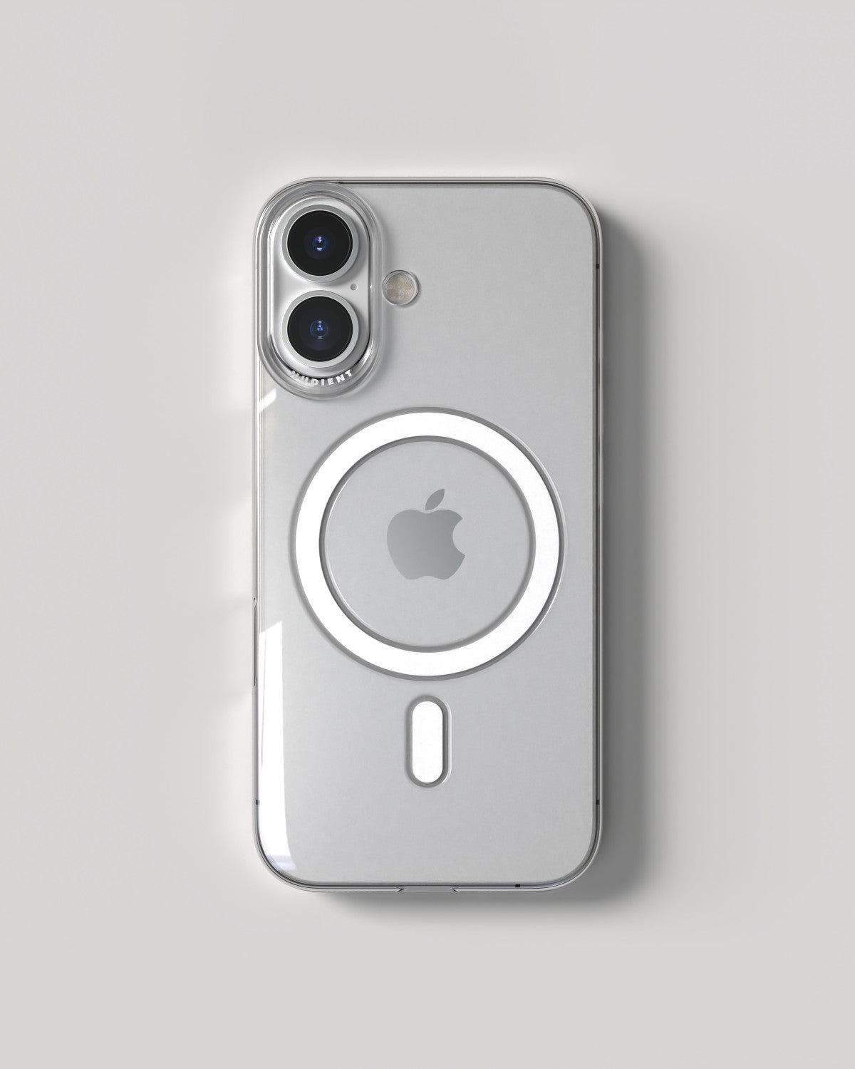 NUDIENT Thin Backcover – für Apple iPhone 16, MagSafe, Kunststoff, Transparent