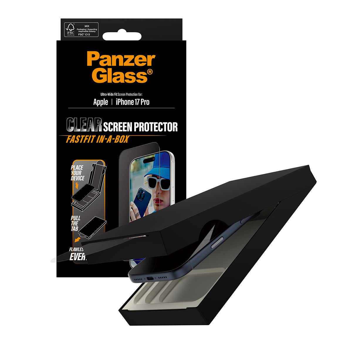 PanzerGlass Displayschutzfolie – für Apple iPhone 17 Pro