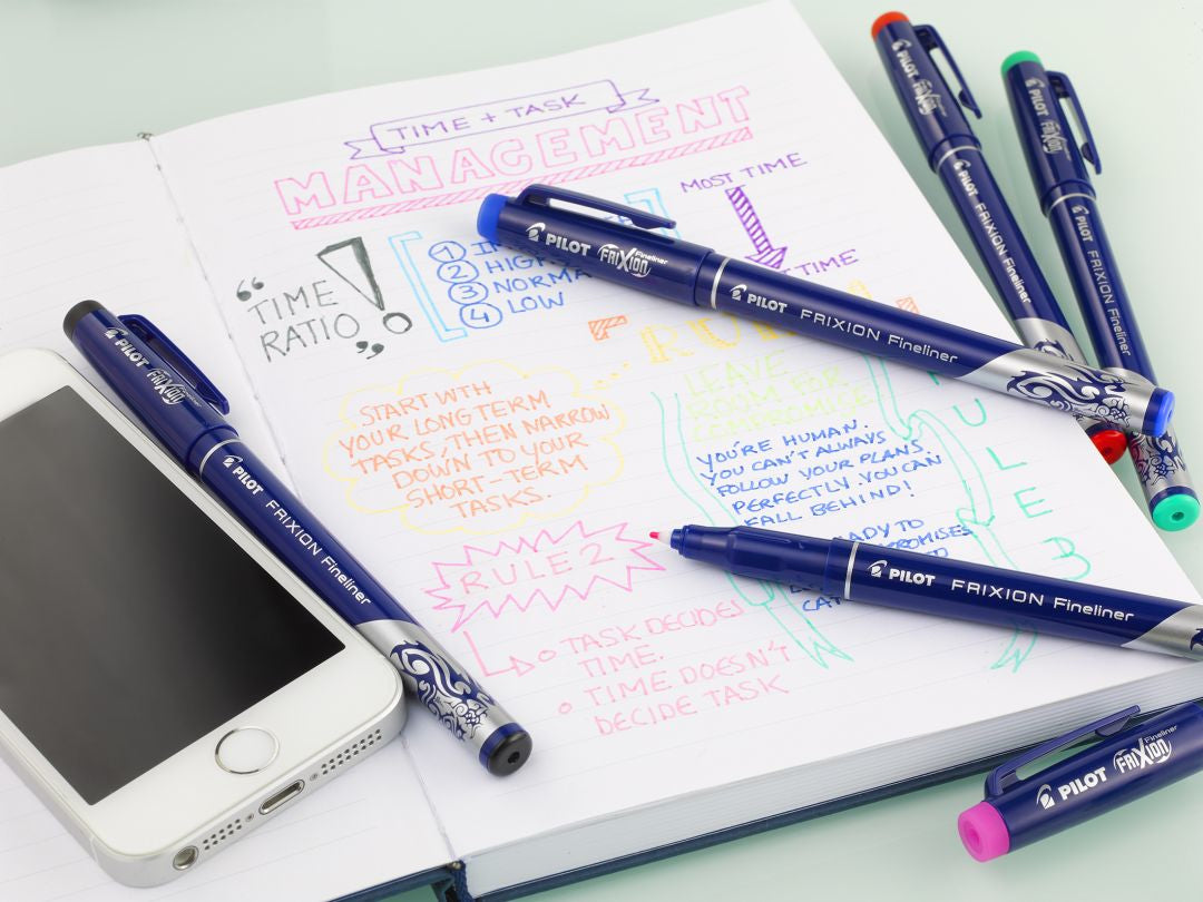 Pilot FriXion Set2Go Fineliner – 12er-Set 1,3 mm – 12 Farben, sortiert