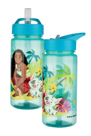 Scooli Vaiana 2 Kindertrinkflasche 500 ml – mit Strohhalm, Kunststoff, Aktivdeckel