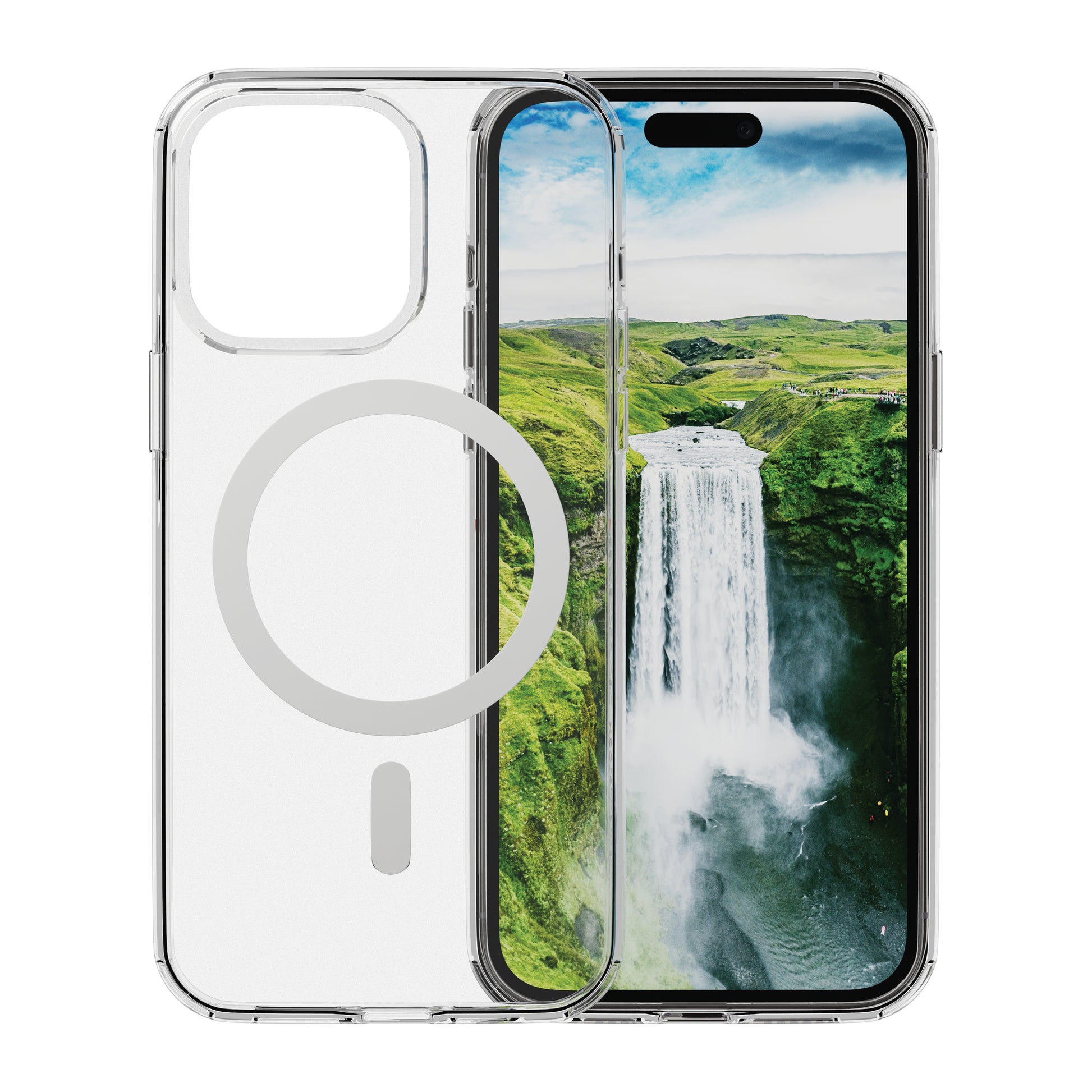 dbramante1928 Iceland Backcover – für Apple iPhone 15 Pro, MagSafe, D3O, Transparent