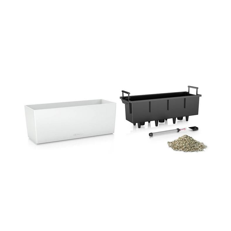 LECHUZA BALCONERA Color 50 Topfpflanzer – 50 × 19 × 19 cm – Kunststoff, grau