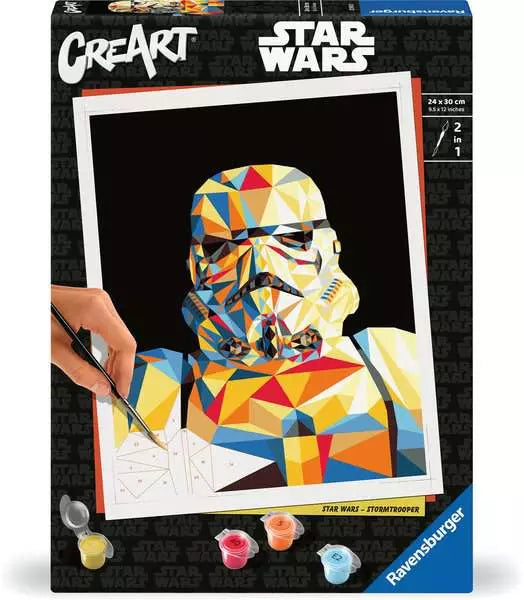 Ravensburger CreArt – Malen-nach-Zahlen-Set – Star Wars Stormtrooper – 30 × 24 cm – ab 12 Jahren