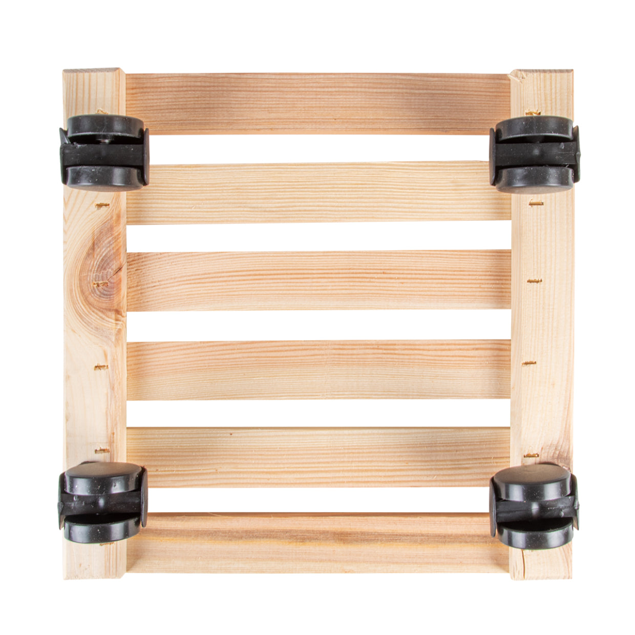 Esschert Design Pflanzenwagen – Holz/Polyamid/Polypropylen – Schwarz/Natur – 291 × 80 × 291 mm