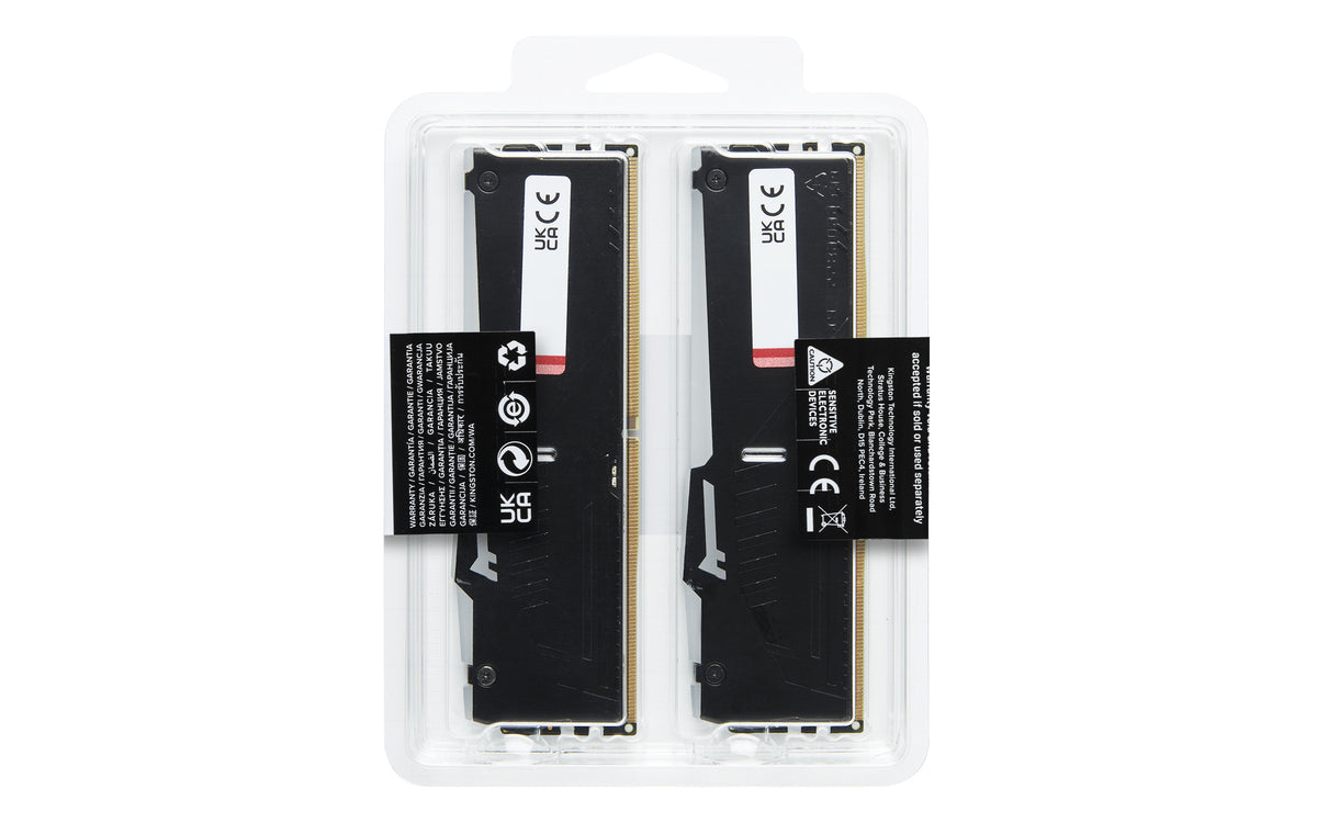 Kingston Technology Kingston FURY Beast – Arbeitsspeicher – 64 GB (4×16 GB), DDR5 5600 MT/s, CL40, DIMM, RGB, XMP