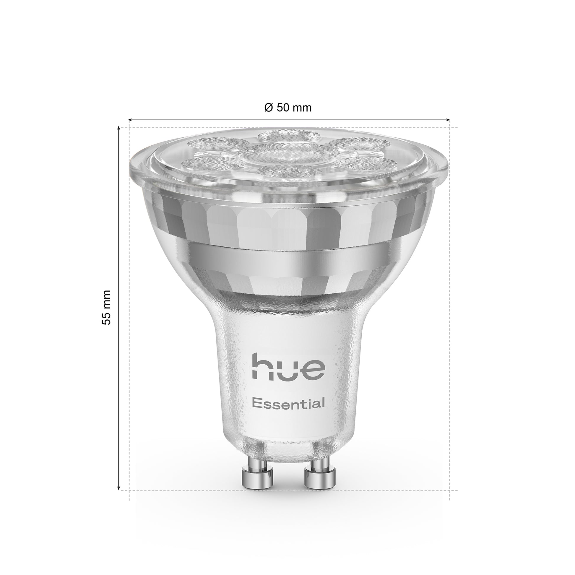 Philips Hue Essential White & Colour LED-Reflektor GU10 3er-Pack – 4,7 W, 345 lm, Mehrfarbig, für Matt
