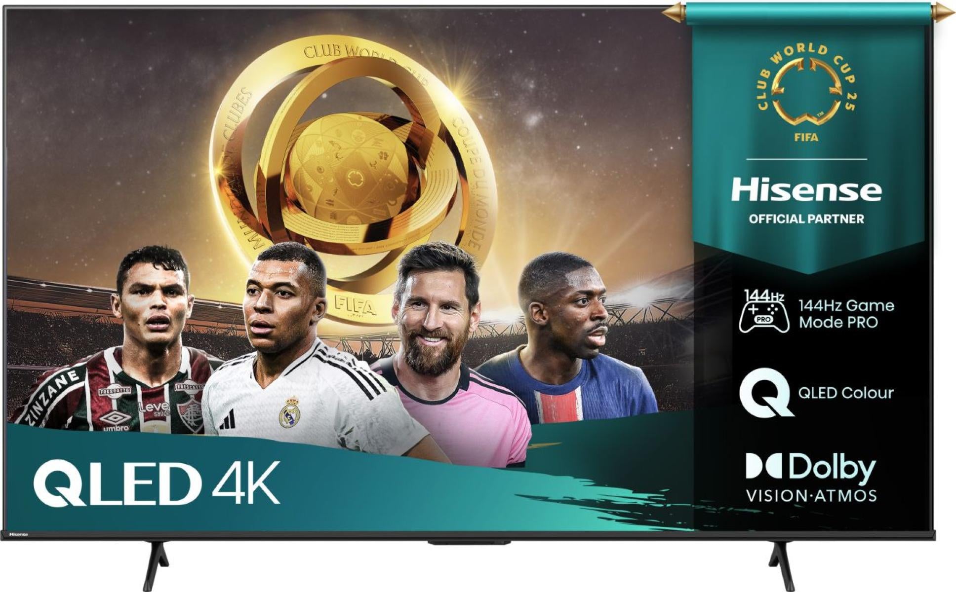 Hisense 75E77Q PRO – 75" Fernseher – 4K UHD – QLED – VIDAA – 144 Hz – 385 cd/m² – Dolby Vision