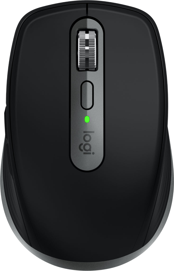 Logitech MX Anywhere 3S für Mac Mobile Maus – kabellos, aus recyceltem Kunststoff, schwarz/graphit