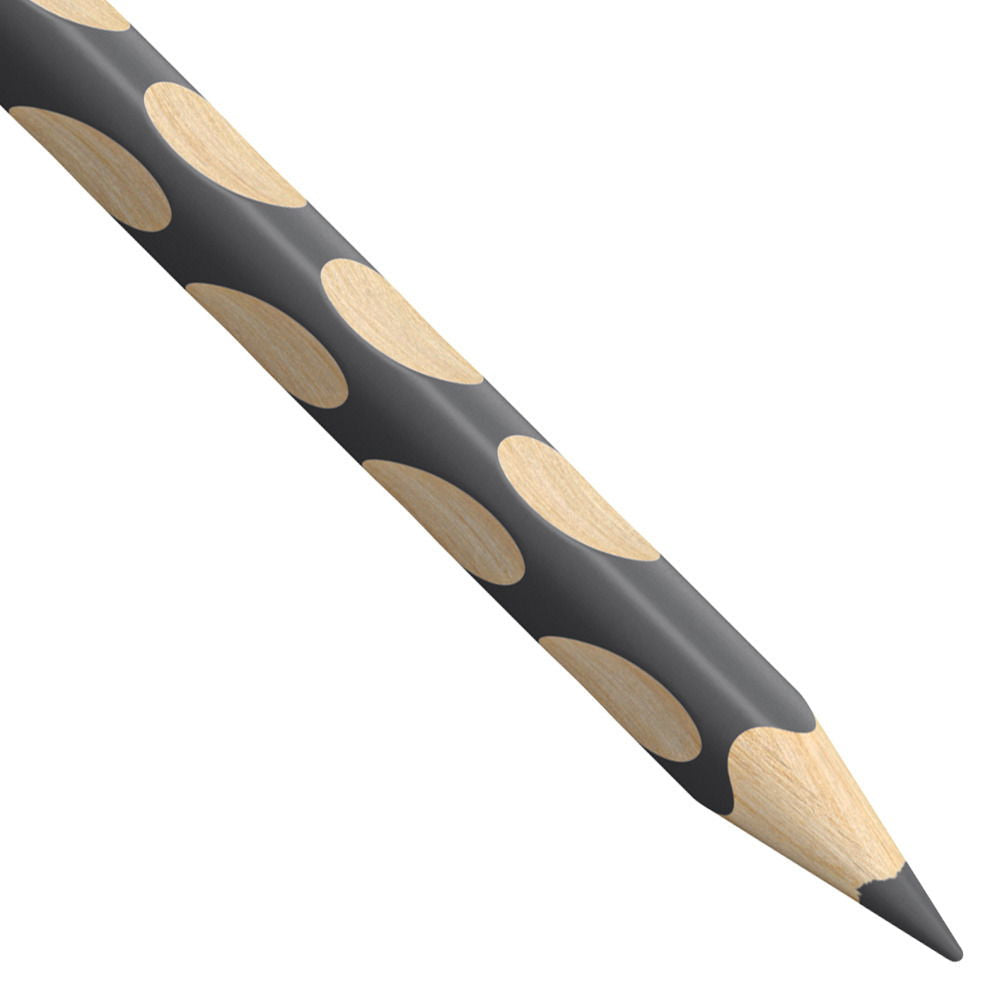 STABILO Buntstift EASYcolors L – Einzelstift Grau, Dreikant, Minen-Ø 4,2 mm