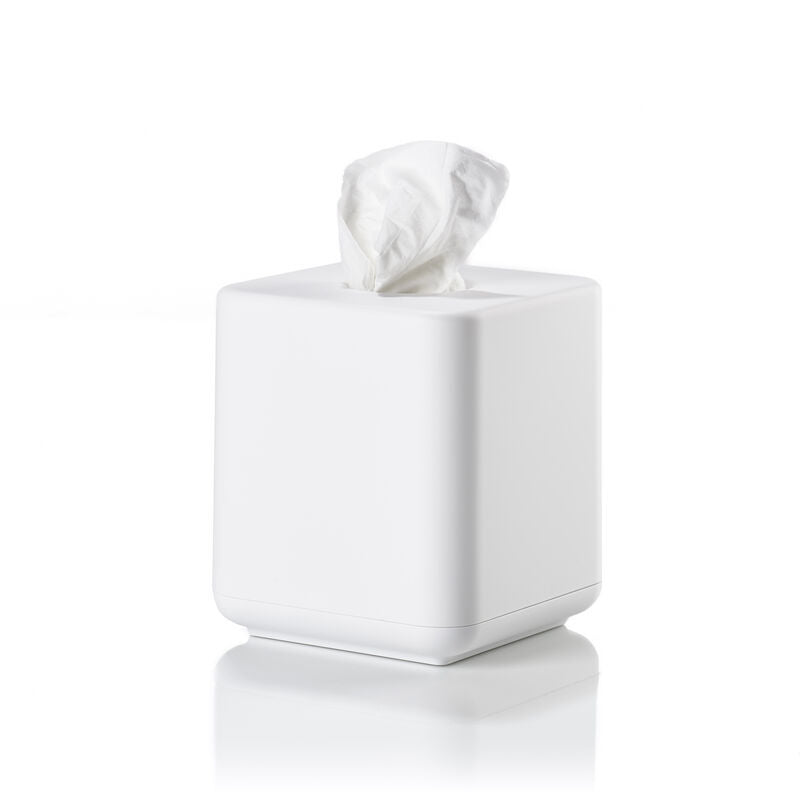 Zone Denmark Kosmetiktuchbox Ume – 13×13×15,1 cm, ABS-Kunststoff, Weiss
