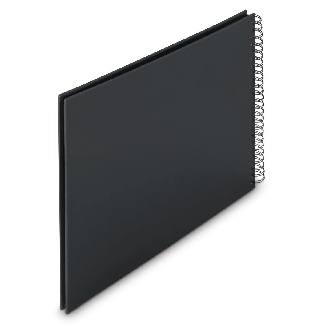 Hama Fine Art – Fotobuch, Spiralbindung, 50 Seiten, Schwarz, 36 × 32 cm, Papier, mit Einstecktasche