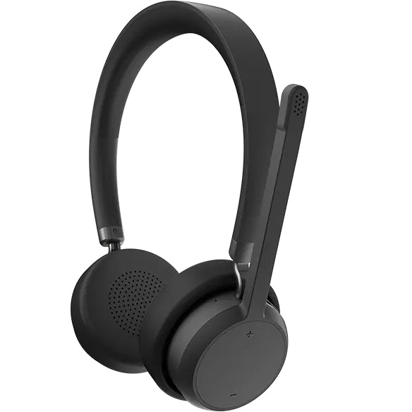 Lenovo Duo Headset – Over-Ear – Bluetooth 5.3, klappbares Boom-Mikrofon – Schwarz – bis 31 h
