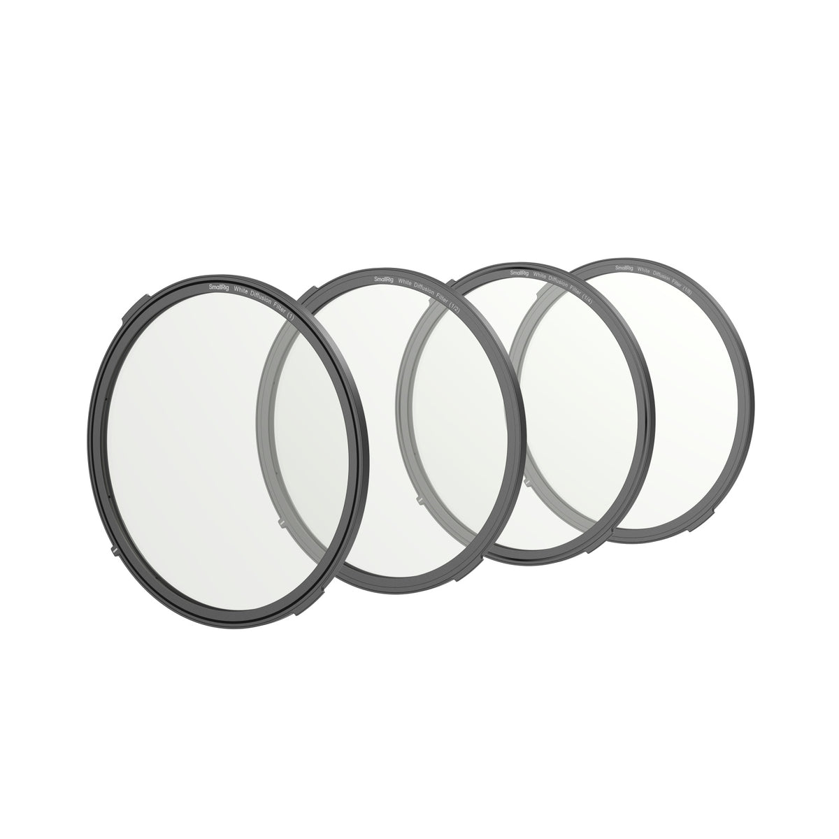 SmallRig 4652 Diffusionsfilter-Set 102,8 mm – 4 Filter, Tasche, Reinigungstuch – Weiss
