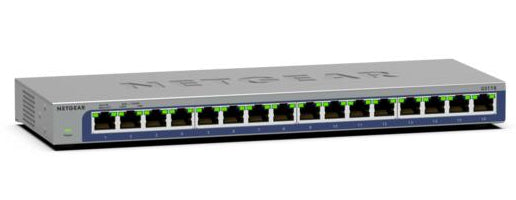 NETGEAR GS116-300EUS – Switch – 16×GbE, L2, Schwarz