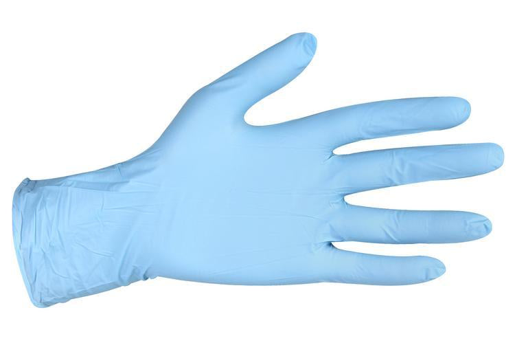 Weitaglove Einweghandschuhe Nitril Strong Blue – L, 100 Stück – Blau, EN ISO 374-1 Typ C, puderfrei