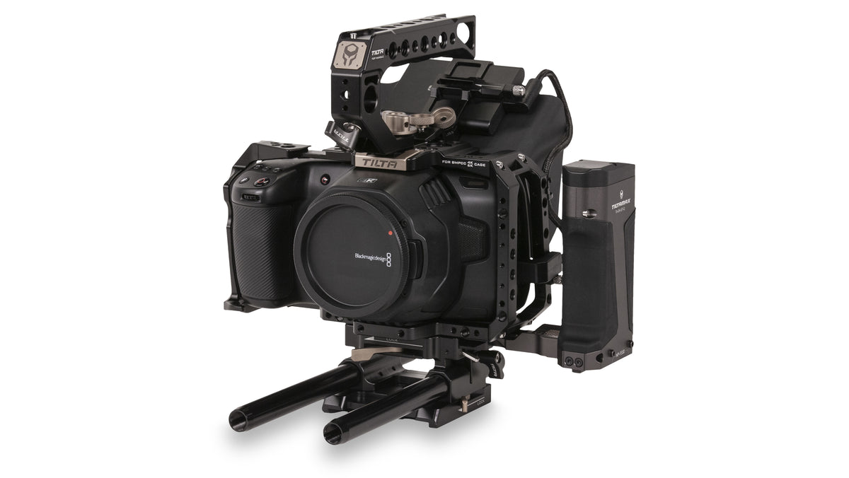 Tilta TA-T01-A-B Kamera-Cage-Kit – für BMPCC 4K/6K – Aluminium, 330,2 × 152,4 × 89 mm, 1,36 kg – Schwarz