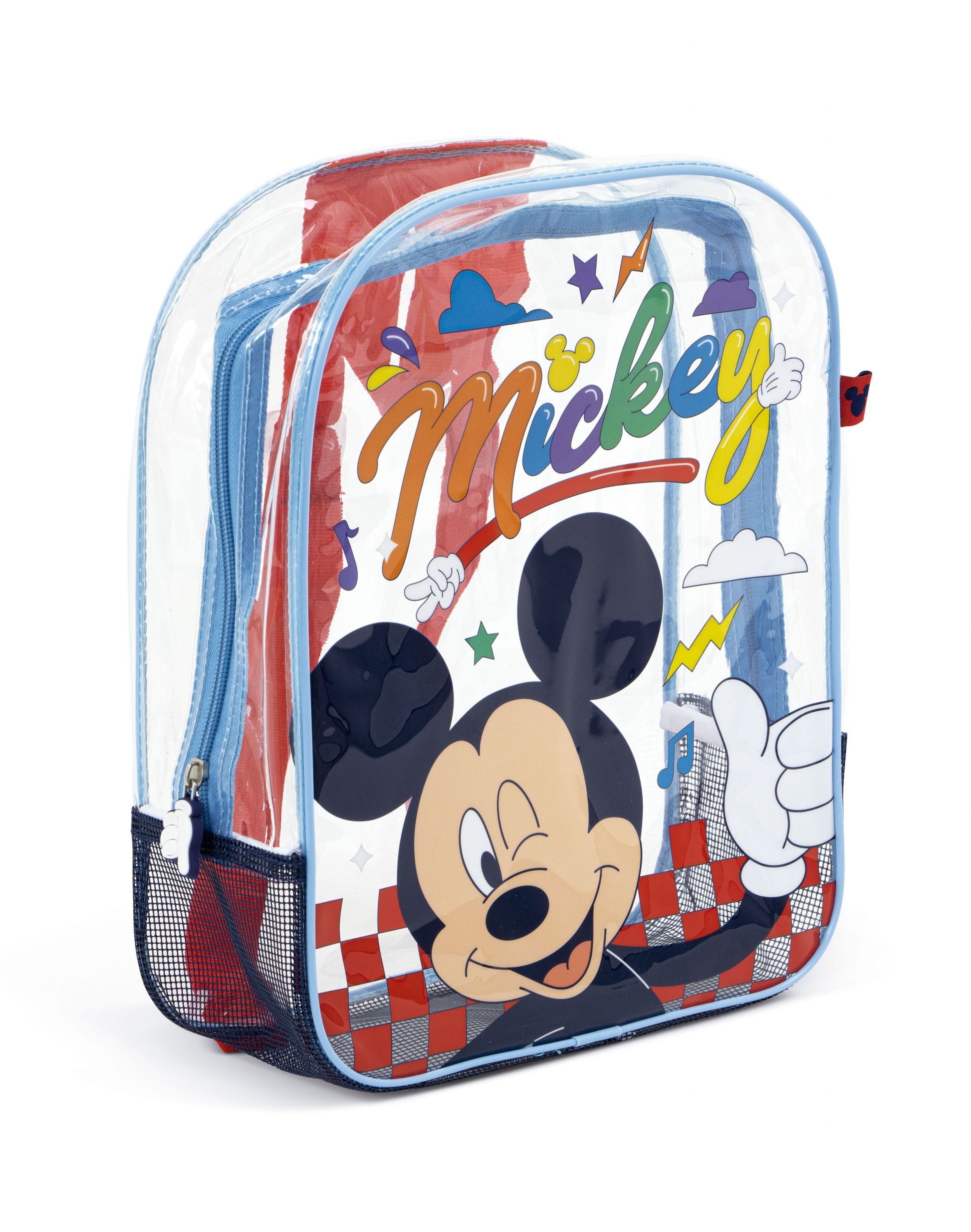 Arditex Kindergartenrucksack WD17120 – 1,7 l, Polyester/PVC – Transparent, Mickey Mouse, 310 × 230 × 250 mm