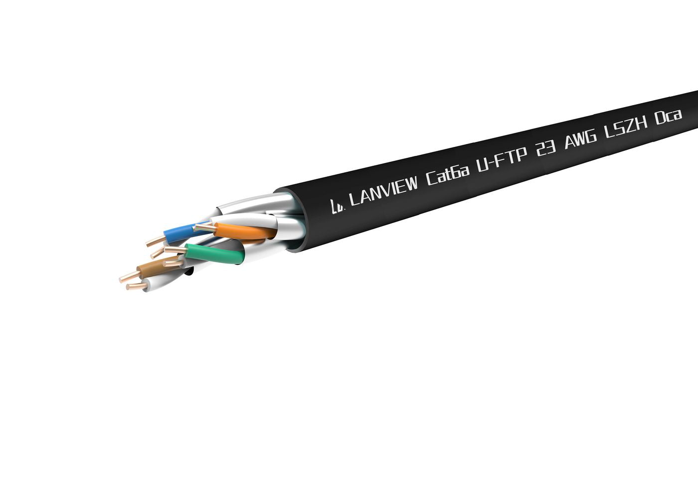 Lanview LVN122433 Cat6a U-FTP Netzwerkkabel – 305 m, schwarz – LSZH