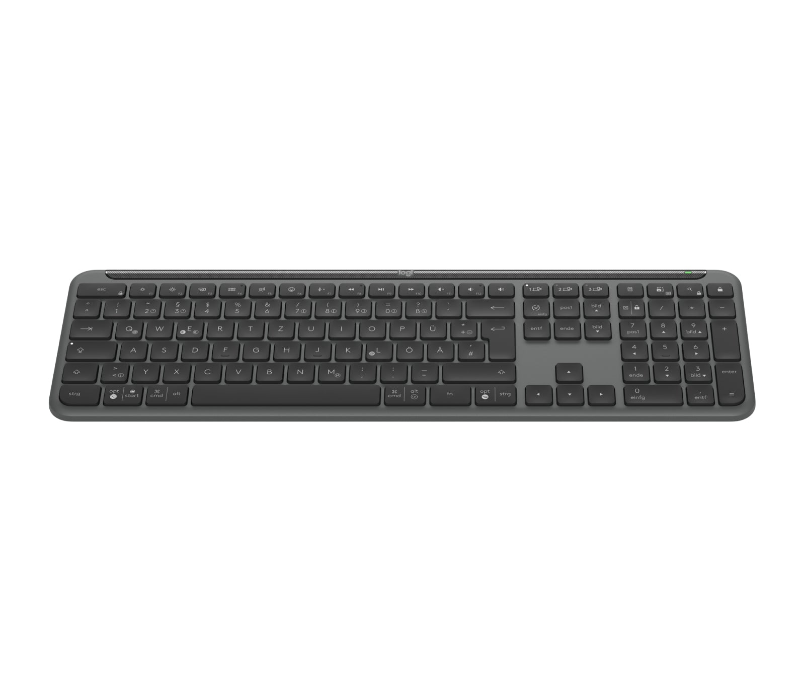 Logitech Signature Slim K950 – Tastatur – Schere – Bluetooth & 2,4 GHz (Logi Bolt) – QWERTZ (DE)