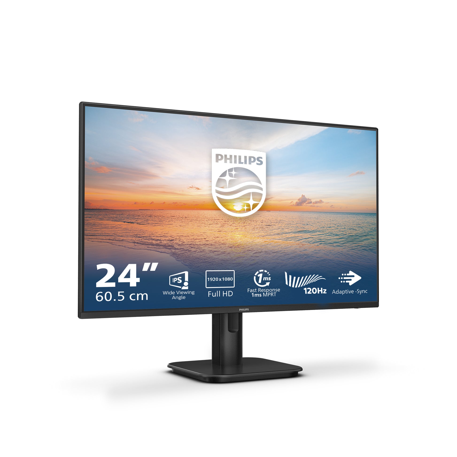 Philips 24E1N1100 – Monitor, 23,8" 1920 × 1080 (Full HD), IPS, 100 Hz, 250 cd/m², VESA 100 × 100, Schwarz