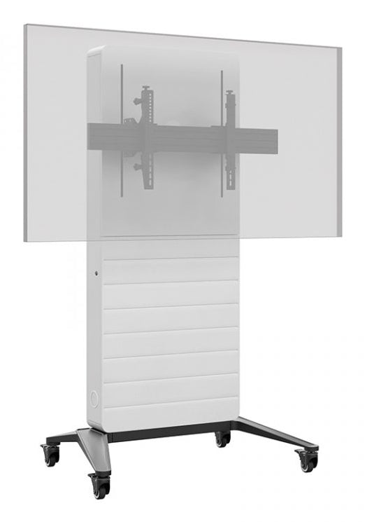 Hagor TV-Wagen – 55–75" – VESA 800×400 – bis 50 kg, Motorisiert, mit Rollen – CON-Line M Lift