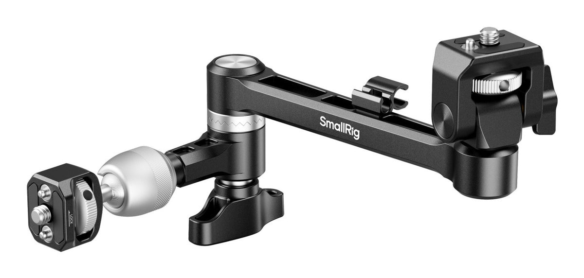 SmallRig 5141 Flexibler Arm – 2 kg, 1/4", Aluminium – 237 × 102,7 × 25,4 mm – Schwarz