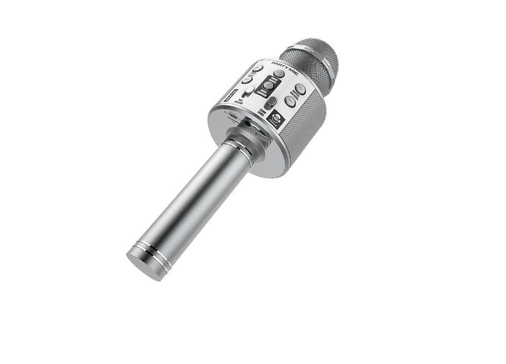 iDance PM15 – Mikrofon, Funk & USB, Gesang & Sprache, Silber