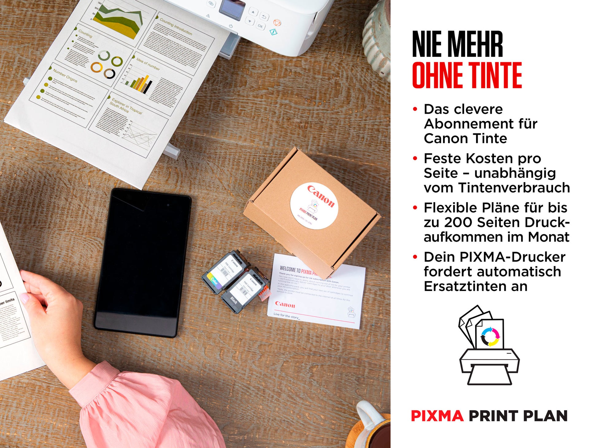 Canon PIXMA TS3750i – Farbtintenstrahl-Multifunktionsdrucker, A4, 3-in-1, Duplex, WLAN, AirPrint, Mopria