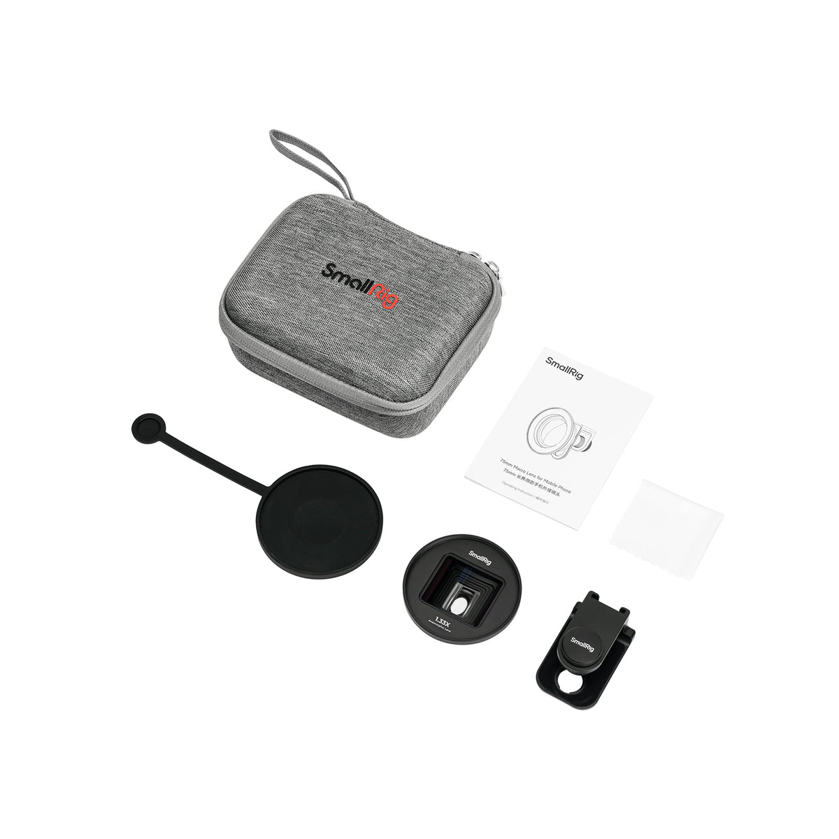 SmallRig 1,33x Anamorphotisches Objektiv – Smartphone-Objektiv – T-Mount – für Smartphones