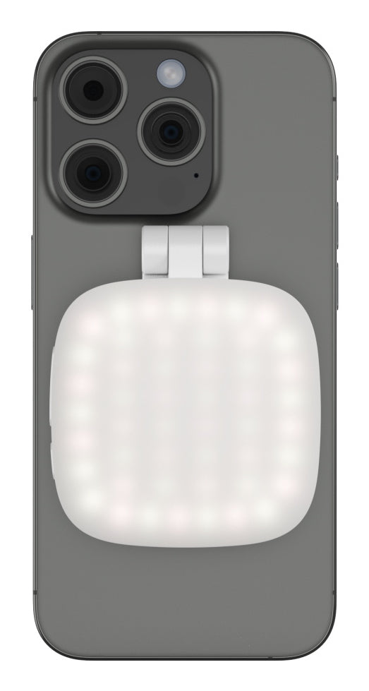 SmallRig Vibe P48 – Selfie-Licht – dimmbar, 2700–5600 K, Akku 850 mAh – für Smartphone – Weiss