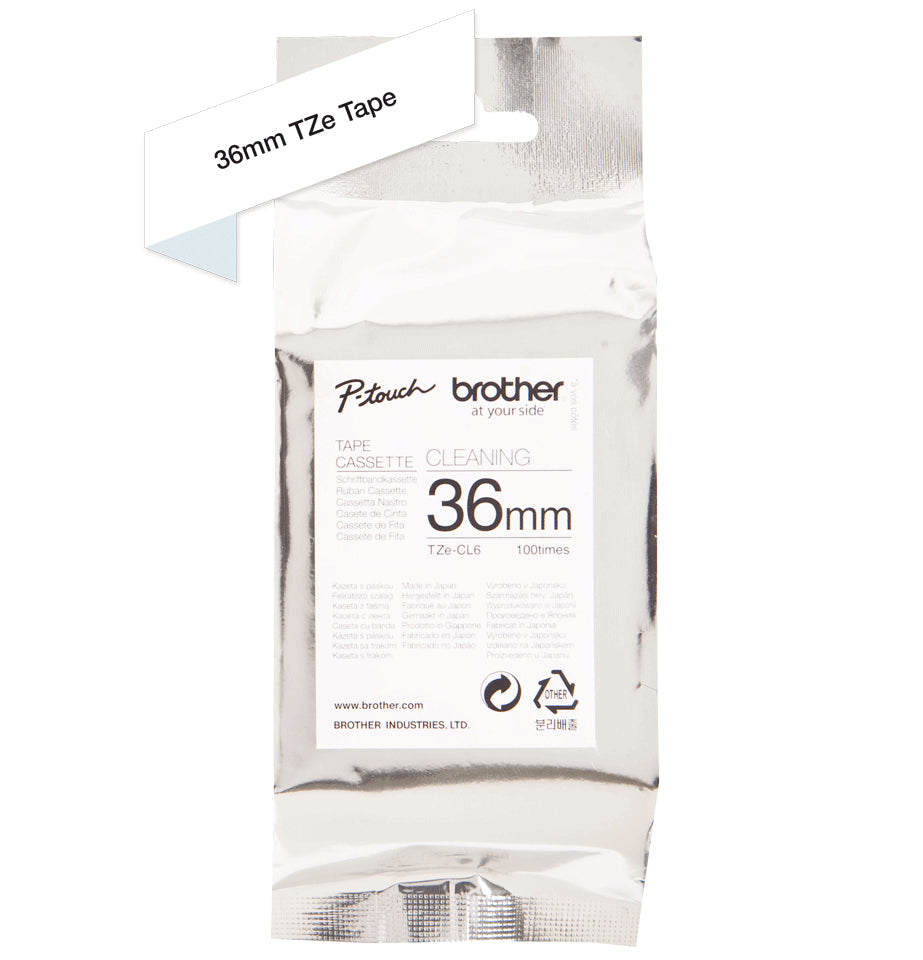 Brother TZE-CL6 – Druckerkopfreinigungsband für P-touch 9200/9300/9500/9700/9800