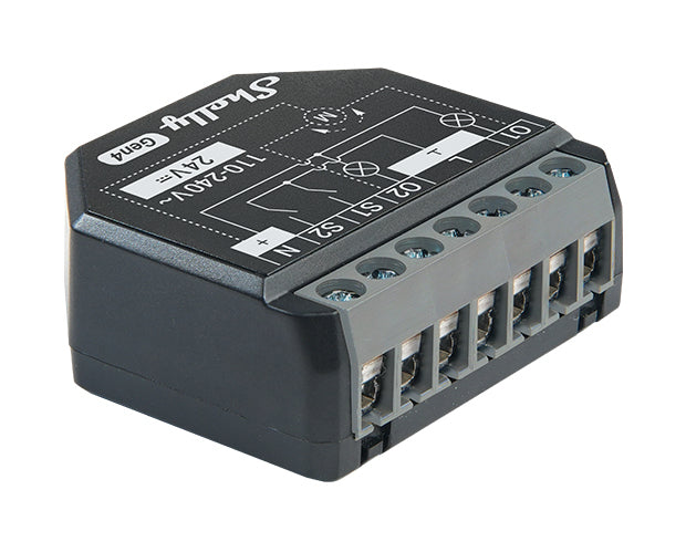 Shelly Gen4 2PM – Zubehör – 2 Kanäle, WLAN (2,4 GHz), Verbrauchsmessung – für Rollo/Jalousie – 2er-Set