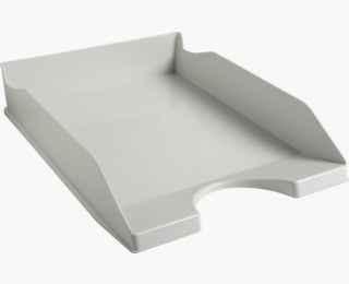 Exacompta Ecotray – Briefkorb für A4+, Kunststoff, Grau, 345 × 65 × 255 mm