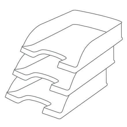 Leitz Recycle – Dokumentenablage 1 Schublade für A4, Kunststoff (recycelt), Rot, 255 × 357 × 70 mm