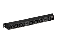 Eaton Flex PDU – Rack-PDU Basic, 1-phasig, 12× IEC C13 + 1× IEC C19, 16 A, Stecker IEC C20, 0U vertikal