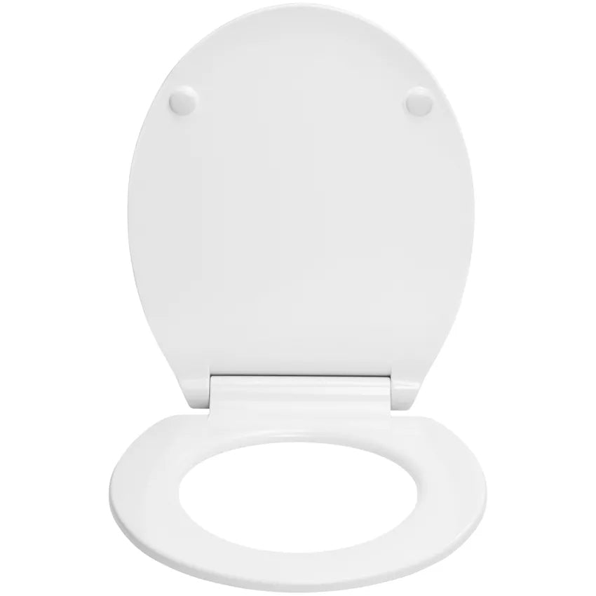 Diaqua Toilettensitz – Duroplast, Weiss, Verlängert, 37,1 × 44,4 cm
