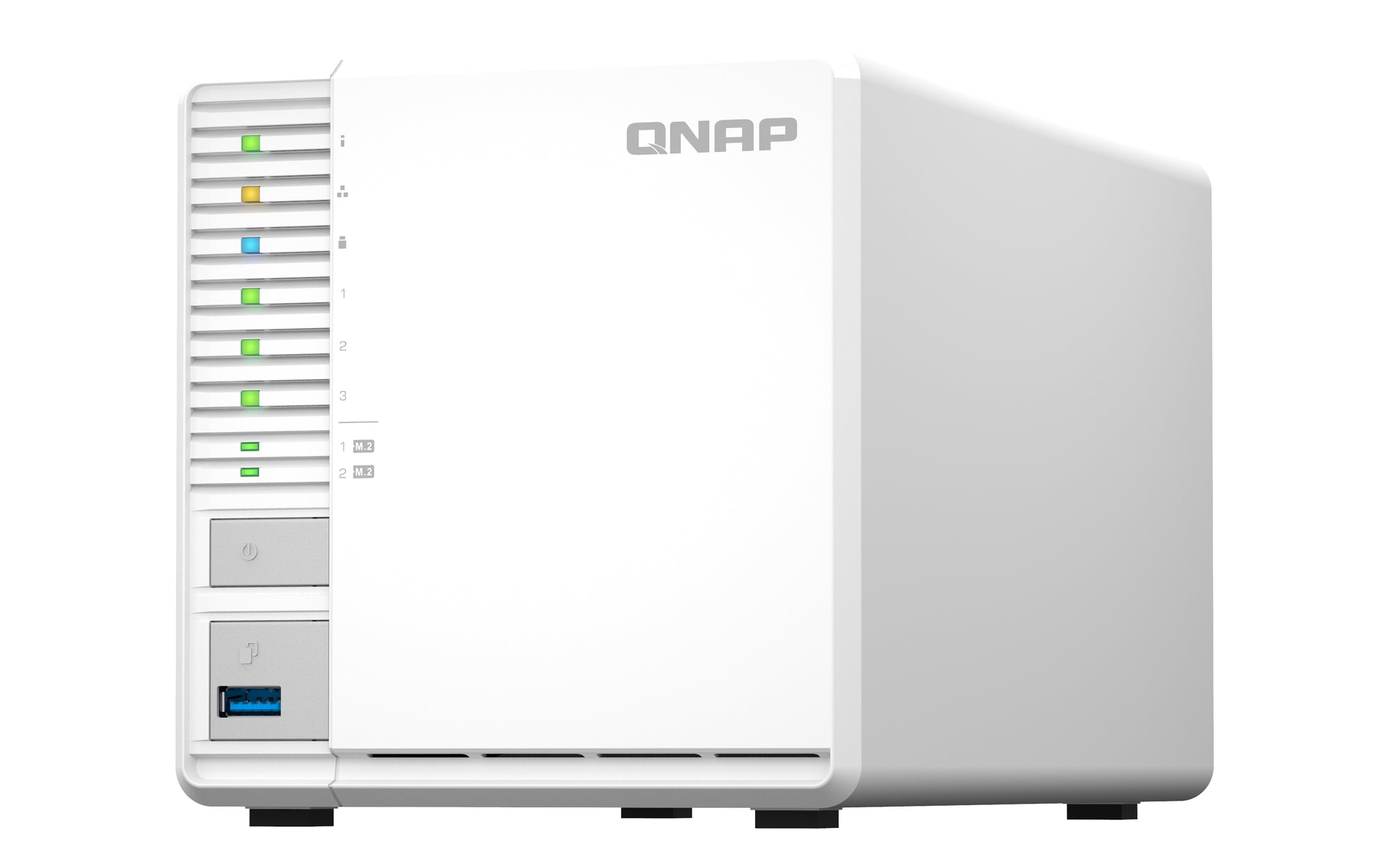QNAP TS-364-8G – 3-Bay Tower NAS – Intel Celeron N5095, 8 GB RAM, 2,5GbE, QTS